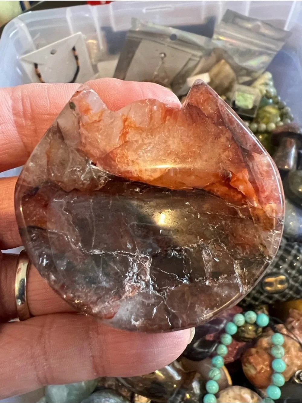 Huge Mystery Crystal Gemstone At Least 1Lb Scoop NWOT